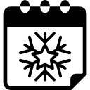 wintersneeuw dag van kerstmis-interface symbool icoon
