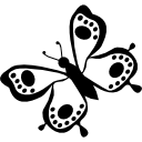 diseño de alas de mariposa adornadas 