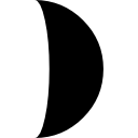 símbolo de fase lunar 