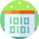 código binario icon