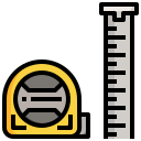 cinta métrica icon