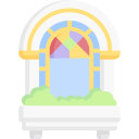 ventana de la iglesia 