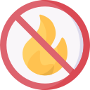 não é permitido fogo 