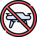 sin zona de drones icon