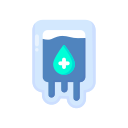 Blood bag icon