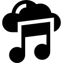 nube de música