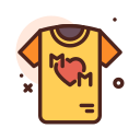 camiseta de manga corta icon