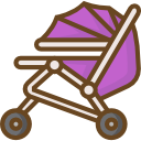 carrito de bebé icon