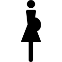 silueta de mujer embarazada 