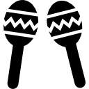 maracas par de instrumentos musicales de méxico 