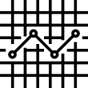 wykres liniowy ikona