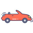 coche descapotable icon