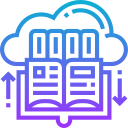 biblioteca en la nube icon