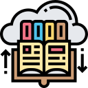 biblioteca en la nube icon