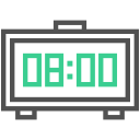 reloj digital icon