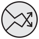 gráfico de linea icon