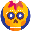 calavera mexicana icon