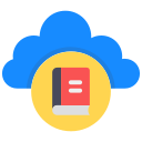 biblioteca en la nube icon