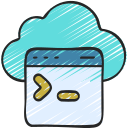 codificación en la nube icon