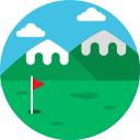 bandera de golf icon