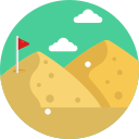 bandera de golf icon