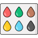 muestra de color de cabello icon