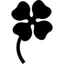 blütenform von vier blütenblättern oder blattform wie eine blume icon