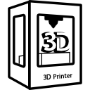 símbolo de la impresora 3d 