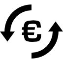 símbolo de cambio de moneda euro 