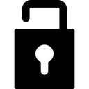 abra o símbolo do cadeado para o símbolo da interface de desbloqueio 