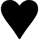 liebes-symbol des schwarzen herzens icon