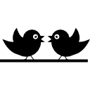 pareja de pájaros 