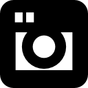 símbolo de câmera fotográfica retro de formato quadrado 