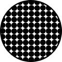 círculo com padrão de pontos 