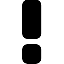 symbole d'interface d'avertissement de signe d'exclamation 