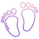 baby feet icon