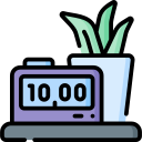 reloj digital icon