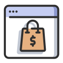 las compras en línea icon