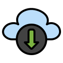 descarga en la nube icon