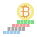 criptomonedas creciendo icon