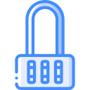 Padlock Basic Miscellany Blue icon