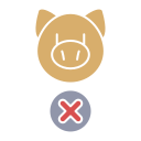 no cerdo icon