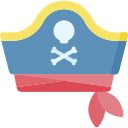 sombrero pirata icon