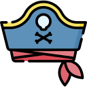 sombrero pirata icon