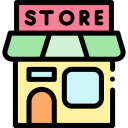 negozio di alimentari icona