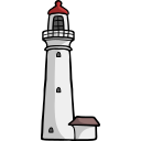 faro de punto dividido icon