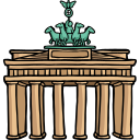 Brandenburg gate icon