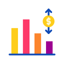 fluctuación del mercado icon