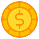 dollar munten icoon