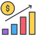 crecimiento de beneficios icon